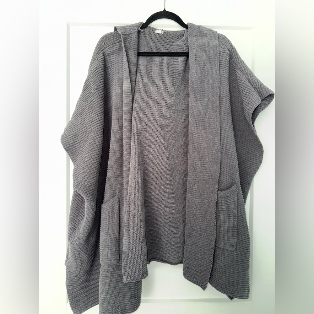 Aerie Gray Hooded Women's Cardigan